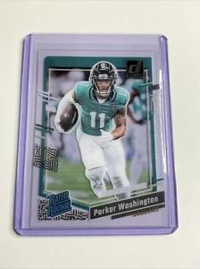 Panini Donruss Clearly Parker Washington #77 2023 clasificación novato lámina de oro Jaguars - Imagen 1 de 3