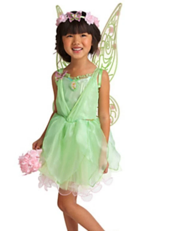 Disney Store Tinker Bell Fairy Costume Wings Shoes Wand (No Tiara) - Image 1 of 4