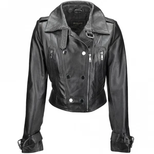 Women Real Soft Lambskin Suede Leather Jacket Stylish Handmade Casual Biker - Picture 1 of 36