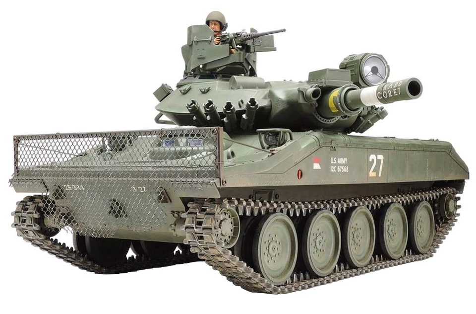 Tamiya 1/16 Big Tank Series No.13 US Army Airborne Tank M551 Sheridan Display Mo - Immagine 1 di 4