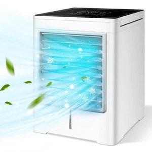 BRIGAVL PORTABLE AIR CONDITIONER, 3 SPEEDS, AIR COOLER, KY-0818 - WHITE - Picture 1 of 5