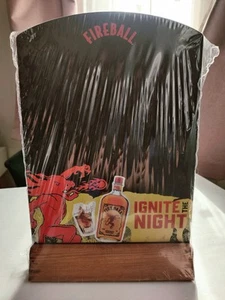 Fireball Cinnamon Whisky Ignite The Night Bar Display Chalkboard - Picture 1 of 5