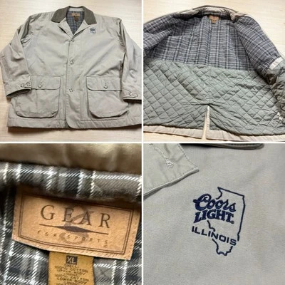 Vintage Coors Light Barn Coat Delivery Man Illinois 90s Work Employee XL - Image 1 of 4