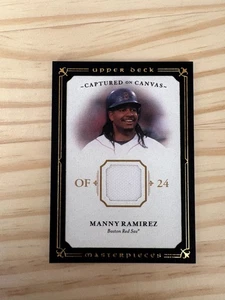 2008 UD Masterpieces Captured on Canvas #CCMR Manny Ramirez - RED SOX - Picture 1 of 2