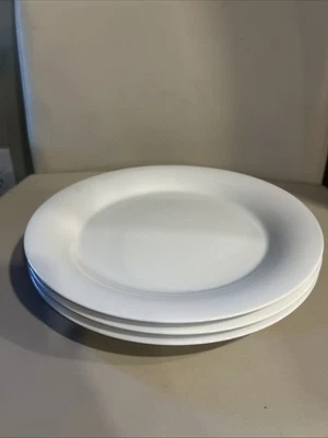 Crate & Barrel Nan Swid Porcelain Coupe Dinner Plates, Set Of 3 11” Thailand - Image 1 of 4
