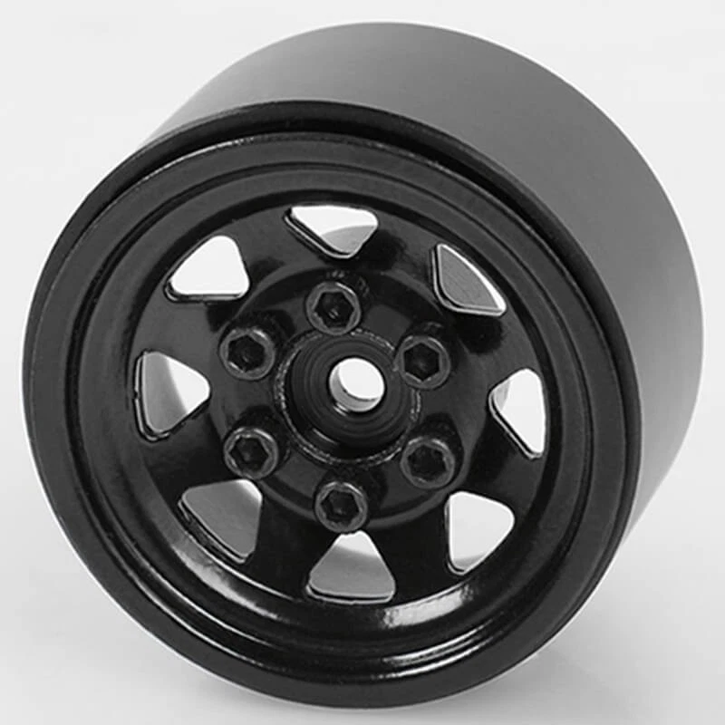 RC4WD Stamped Steel 1.0" Stock Beadlock Wheels (Black) - Image 1 of 1