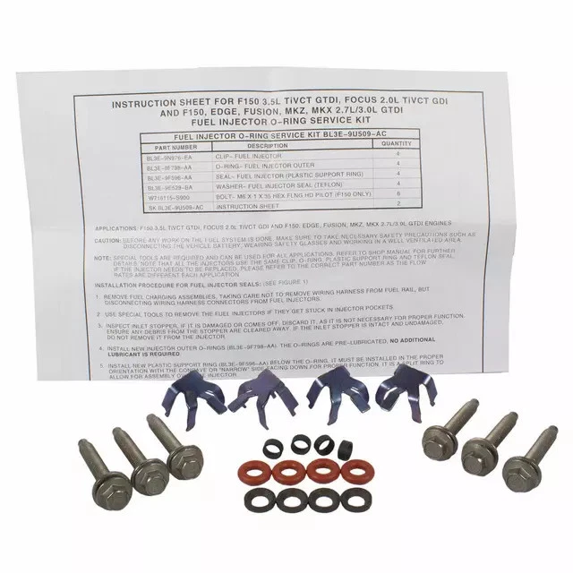 Kit de junta tórica de inyector de combustible genuino Ford BL3Z-9229-C Foto 1 de 1