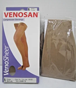 Venosan 30-40 mmHg geschlossene Zehe Oberschenkel mit Perlen Top Stocking transparent - Bild 1 von 2