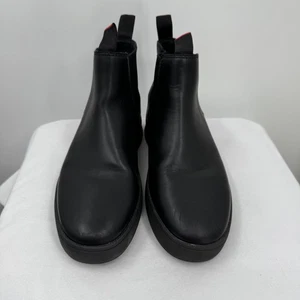 FitFlop Margan Boots Mens 8 Black Leather Chelsea Boots Comfort Slip-On EU 41 - Picture 1 of 8