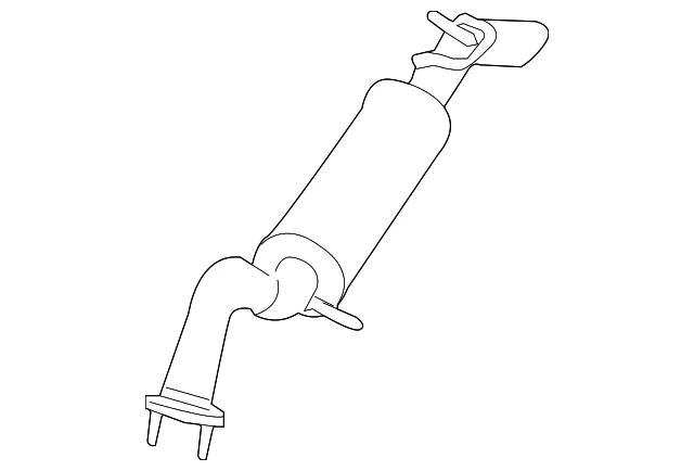 Genuine Ford Resonator W/Pipe 9E6Z-5A212-B — 第 1/3 张图片