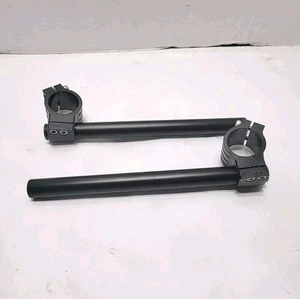 Clip On Handle Bars 7/8 Bar 38mm Fork Clamps Honda Yamaha Suzuki Kawasaki - Bild 1 von 1