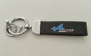 Schlüsselanhänger Alpine Renault aus Carbon Leder und Metall - Bild 1 von 4