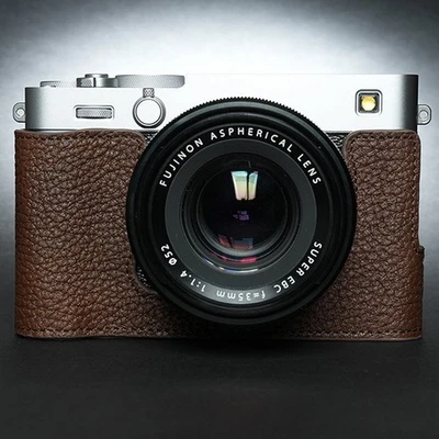 Ручной работы кожаный чехол половина чехол защитная база сумка для Fujifilm X-E5 - Изображение 1 из 4