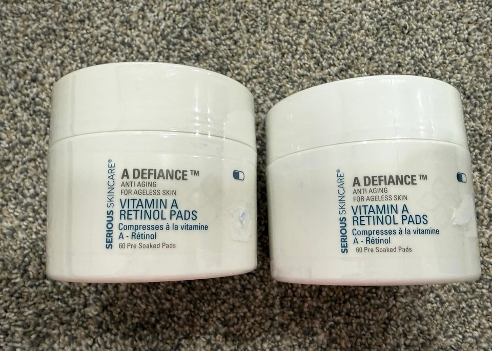 SERIOUS SKINCARE A DEFIANCE VITAMIN A RETINOL PADS Set Of 2 New - Image 1 of 1