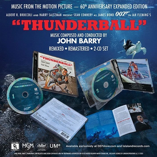 James Bond 007 THUNDERBALL: 60th ANNIVERSARY REMASTERED LIMITED EDITION (2-CD) - Bild 1 von 2