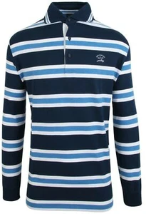 PAUL & SHARK YACHTING Men's Sweatshirt Polo Shirt Size 2XL Cotton Striped - Picture 1 of 6