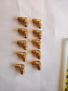 Codo macho Parker 149F-6-4, codo de latón 90°, montaje de acampanada de 45° (paquete de 10) 2p193 - Imagen 1 de 8