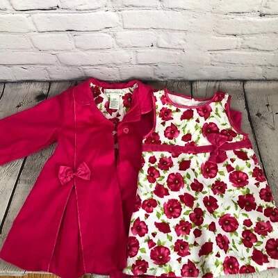 Conjunto de vestido/abrigo anillo alrededor de Rosie para niños pequeños - 12 meses - usado - excelente estado Foto 1 de 4