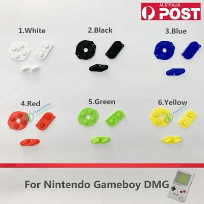 REPLACEMENT CONDUCTIVE Buttons A-B, D-pad FOR Nintendo Gameboy DMG - Image 1 of 2