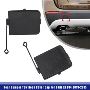 Cubierta gancho remolque parachoques trasero 51127303816 BMW X1 E84 2013-15 par - Imagen 1 de 13