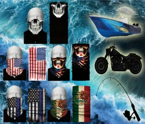 Gesichtsmaske * Halsgamasche * Sturmhaube * Angeln * Radfahren * Outdoor UV * Bandana - Bild 1 von 7