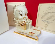 Lenox Looney Tunes Tweety'S Express Delivery 24K Porcelain Figurine Coa