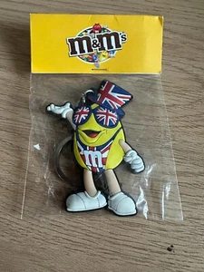 M&Ms Promotional Keyring - Mars 2012 Yellow M&M Union Jack, Olympics Memorabilia - Picture 1 of 2