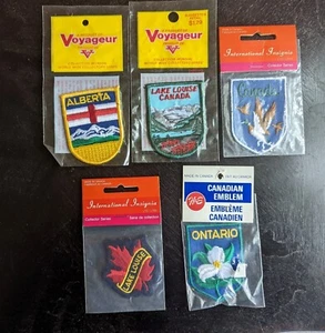 Menge 5 Kanada Alberta Ontario Lake Louise Patches MIS0100 - Bild 1 von 4
