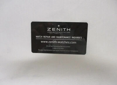 Tarjeta de información rara del programa de mantenimiento y reparación de servicio ZENITH *raspada* Foto 1 de 4