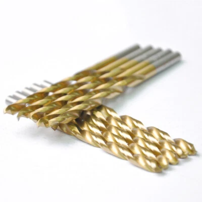 Drillforce 1/16"-1/2" Titanium Drill Bits Set HSS Metal Woodworking Drill Bit