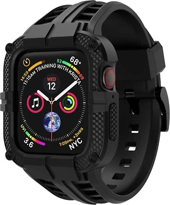 Resistente Apple Watch Correa Parachoques Estuche Cubierta Correa Iwatch SE 9 8 7 6 5 4 3 2 Foto 1 de 4