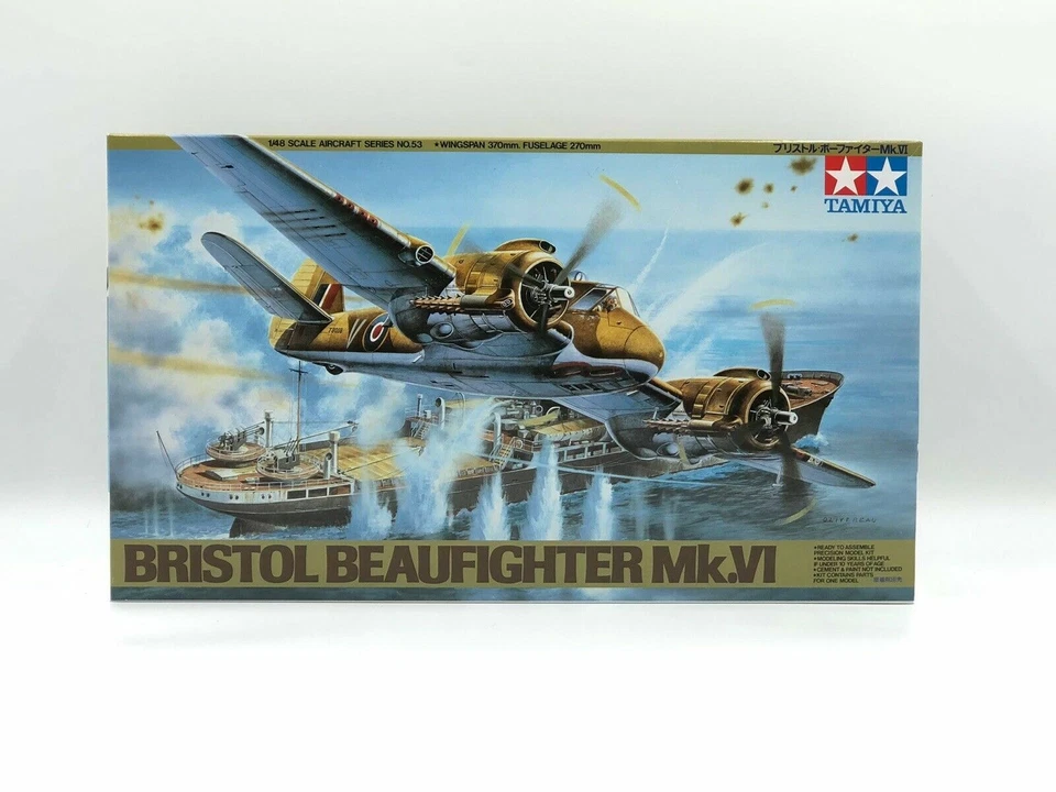 TAMIYA 1:48 AIRCRAFT SERIES NO.53 KIT AEREO BRISTOL  BEAUFIGHTER MK.VI     61053 - Immagine 1 di 1