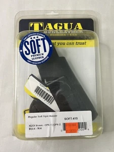 Tagua SCCY 9mm CPX-1/CPX-2 SOFT-415 Black RH Leather Holster - Picture 1 of 4