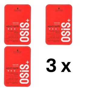 Schwarzkopf Osis Mighty Matte 3 x 100 ml Styling Creme Starker Halt AKTION! NEU! - Bild 1 von 4