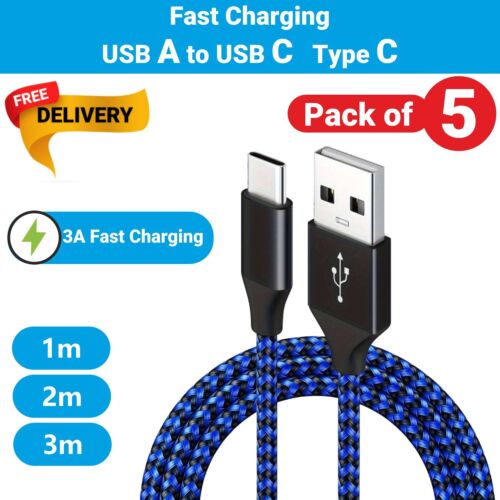 For Samsung Galaxy A71 A51 A41 USB C Type-C Fast Charger Charging Cable