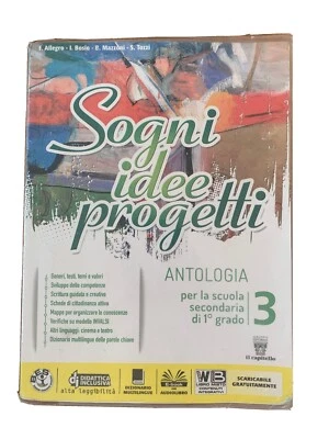 sogni idee progetti 3 +eb italiano, antologia media allegro/bosio 8842652741 - Immagine 1 di 2