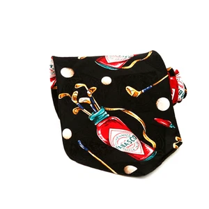 Palos de golf Tabasco con salsa picante negra de seda pimienta para hombre corbata cuello EE. UU. - Imagen 1 de 3