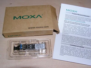 New - MOXA SFP-1GLXLC V1.1 Gigabit SFP 1000LX SM LC Module original box - Imagen 1 de 4