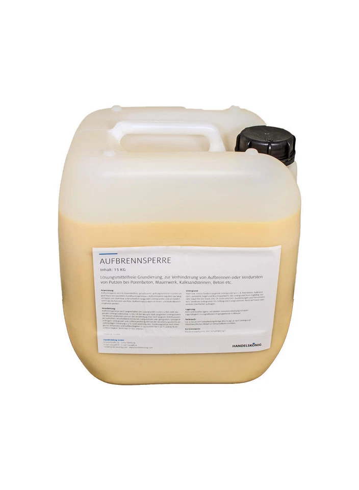 HANDELSKÖNIG Aufbrennsperre 15 KG Putzgrund Tiefengrund Grundierung Putzgrund im Kanister