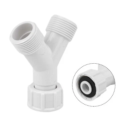2 Way Double Tap Waste Pipes Plumbing Connector Watering Hose Pipe Y Splitter UK - Image 1 of 4