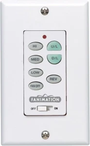 Fanimation 3 Speed Ceiling Fan Wall Control Reversing - Fan Speed and Light, - Picture 1 of 1