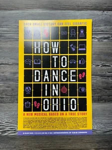 HOW TO DANCE IN OHIO, BELASCO THEATRE, BROADWAY WINDOW CARD/POSTER - Picture 1 of 10