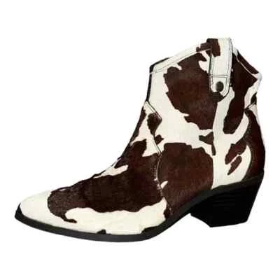 INC Marrón Blanco Latisha Cabello de becerro Punta Vaca Zapato Izquierdo SOLO Amputado 6M Nuevo con Etiquetas Foto 1 de 4