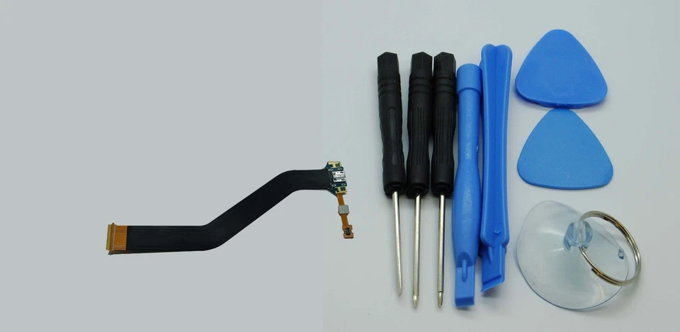 Galaxy Tab 4 10.1 T530 T531 T535 USB Ladeanschluss + Öffnungswerkzeuge Satz  - Bild 1 von 1