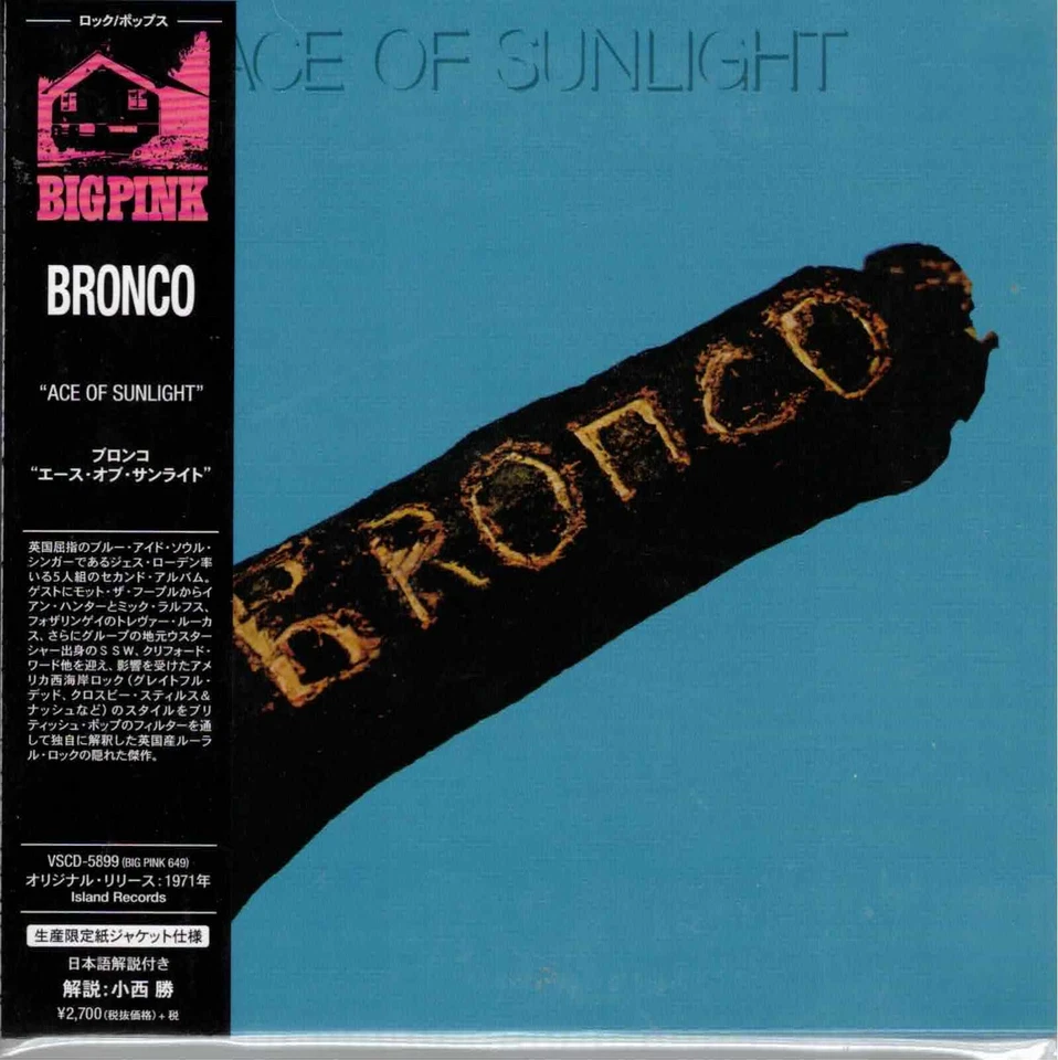 JAPAN MINI BRONCO ACE OF SUNLIGHT CD. JESS RODEN - Image 1 of 1