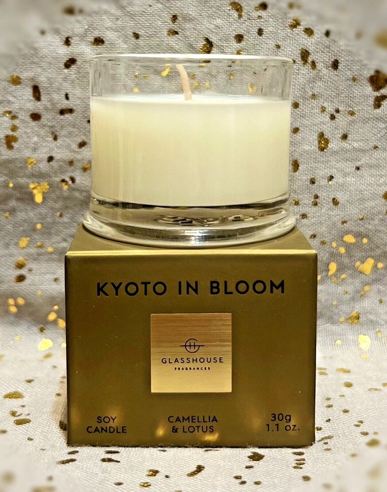 Fragancias de invernadero ~ Kioto en flor ~ Mini vela perfumada ~ 30 g / 1,1 oz ~ NUEVO EN CAJA ~ Foto 1 de 1