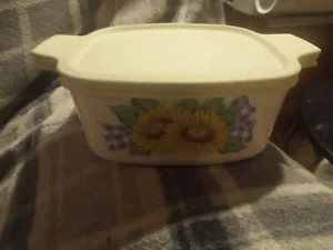 Corning Ware Sunsations Sunflower1Lt with original lid Free Shipping - Picture 1 of 11