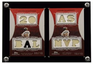 2 Card Side by Side Display Holder Case with Divider & With Black Steel Screw - Picture 1 of 11