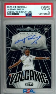Jaedyn Shaw 2023-24 Panini Obsidian Volcanic Sigs Auto #002/199 USWNT PSA 10 - Picture 1 of 2