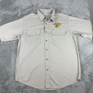 Camisa clásica de manga corta bordada para deportistas de todo el mundo talla grande - Imagen 1 de 9